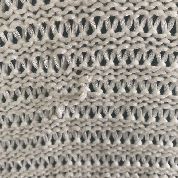 Dex white/cream open cardigan with fringe size 14 - Picture 7 of 11